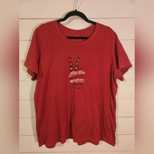 Life is Good Peace Tshirt Size XL